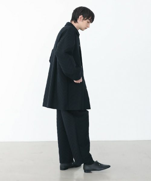 VU.ヴウ.zigzag sten collar coat vu-a22-c14[BLACK]