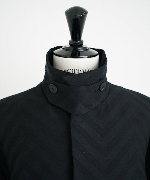 VU.ヴウ.zigzag sten collar coat vu-a22-c14[BLACK]