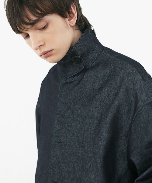 VU.ヴウ.sten collar coat vu-a22-c14[DEEP BLUE]:s_