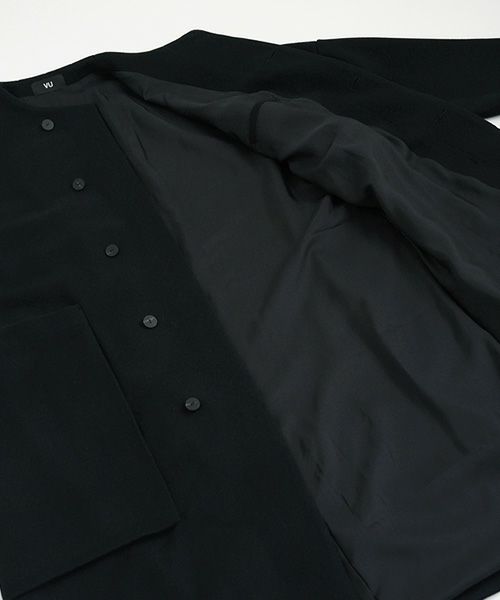 VU.ヴウ.no collar coat vu-a22-c15[BLACK]:s