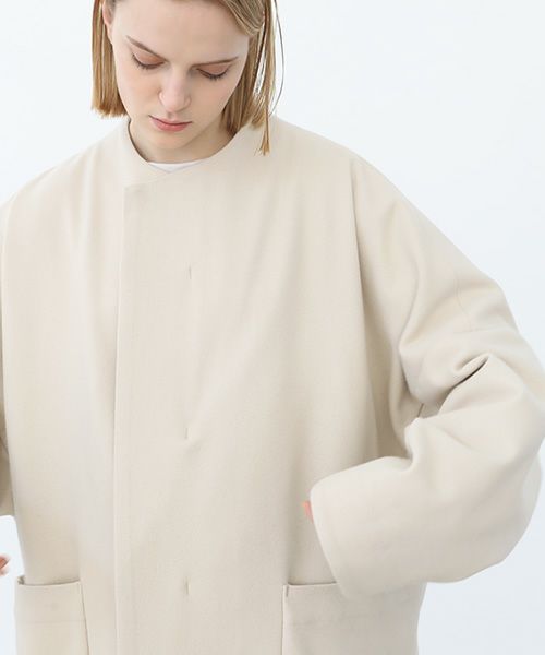 VU.ヴウ.no collar coat vu-a22-c15[OFF WHITE]_