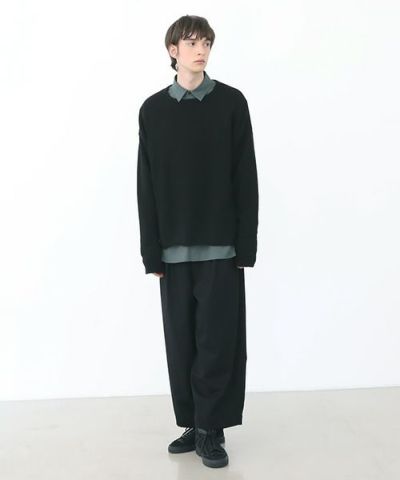 VU.ヴウ.cashmere crew neck knit vu-a22-k16[BLACK]:s_