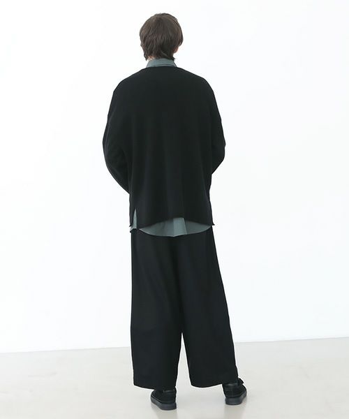 VU.ヴウ.cashmere crew neck knit vu-a22-k16[BLACK]:s_