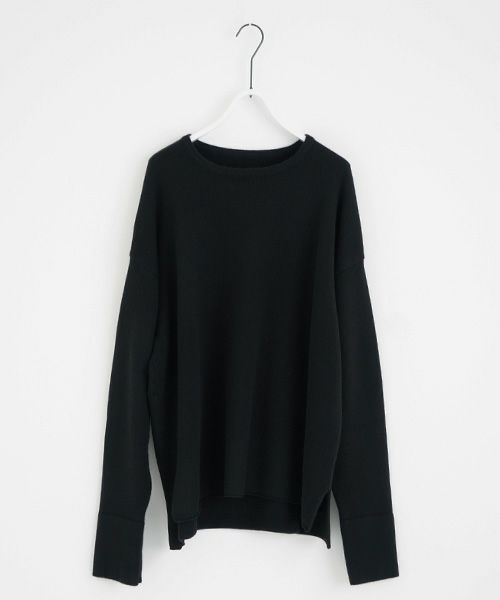 VU.ヴウ.cashmere crew neck knit vu-a22-k16[BLACK]:s_