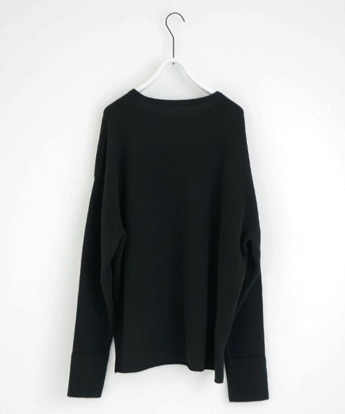 VU.ヴウ.cashmere crew neck knit vu-a22-k16[BLACK]:s_