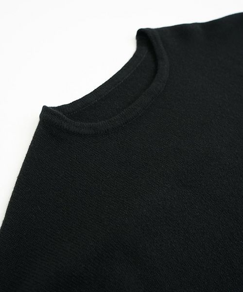 VU.ヴウ.cashmere crew neck knit vu-a22-k16[BLACK]:s_