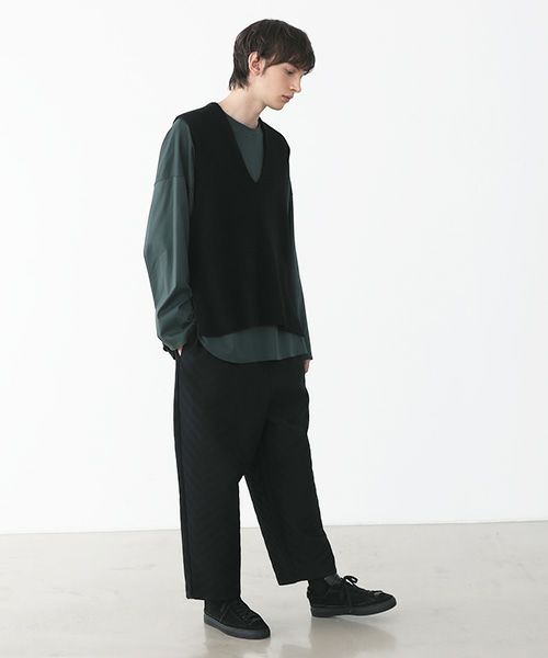 VU.ヴウ.cashmere knit vest vu-a22-k17[BLACK]_