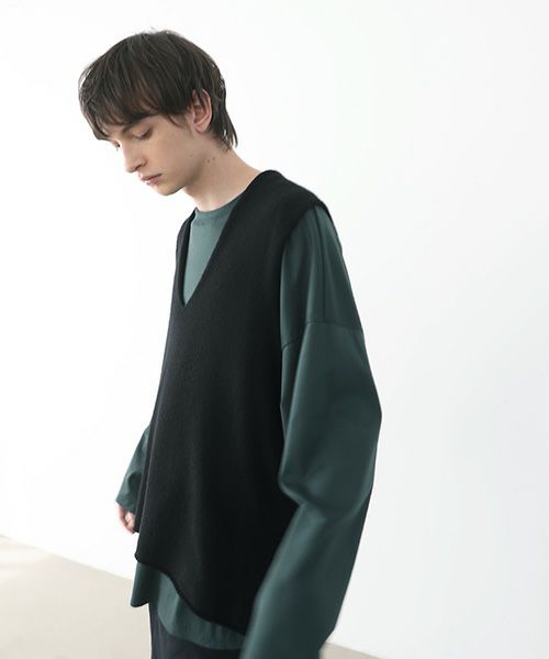 VU.ヴウ.cashmere knit vest vu-a22-k17[BLACK]_