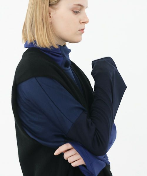 VU.ヴウ.cashmere knit vest vu-a22-k17[BLACK]_