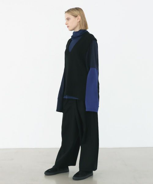 VU.ヴウ.cashmere knit vest vu-a22-k17[BLACK]_