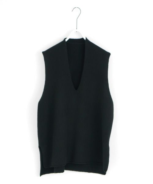 VU.ヴウ.cashmere knit vest vu-a22-k17[BLACK]_