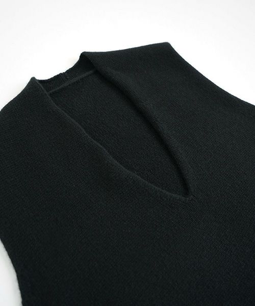 VU.ヴウ.cashmere knit vest vu-a22-k17[BLACK]_