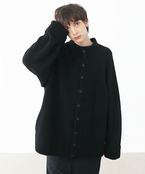VU.ヴウ.zigzag knit cardigan vu-a22-k18[BLACK]_