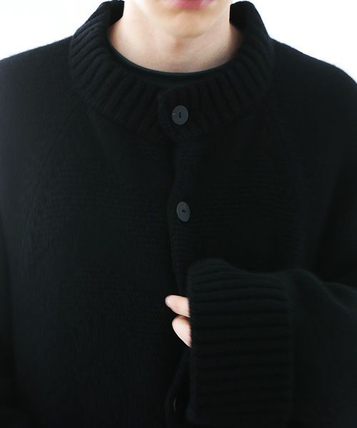 VU.ヴウ.zigzag knit cardigan vu-a22-k18[BLACK]_
