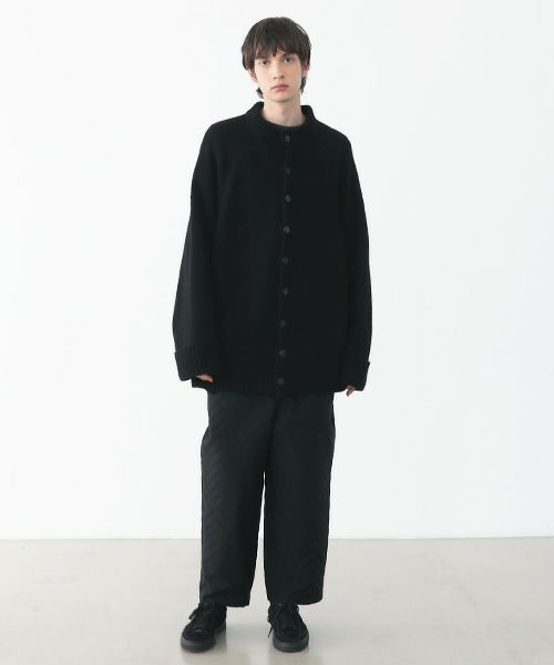 VU.ヴウ.zigzag knit cardigan vu-a22-k18[BLACK]_