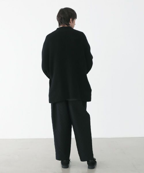 VU.ヴウ.zigzag knit cardigan vu-a22-k18[BLACK]_