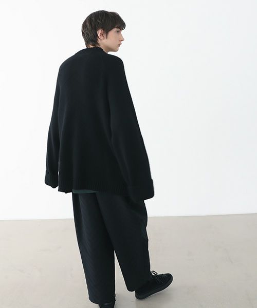 VU.ヴウ.zigzag knit cardigan vu-a22-k18[BLACK]_