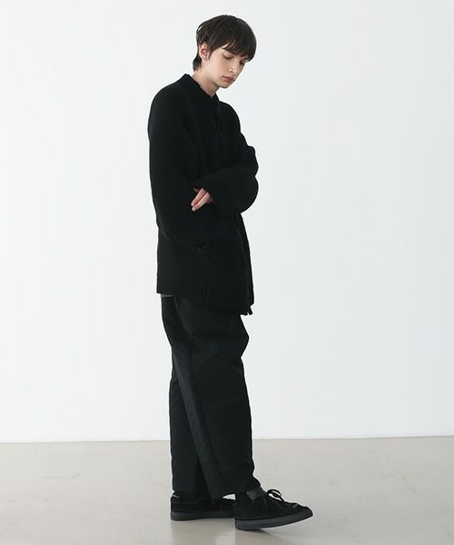 VU.ヴウ.zigzag knit cardigan vu-a22-k18[BLACK]_