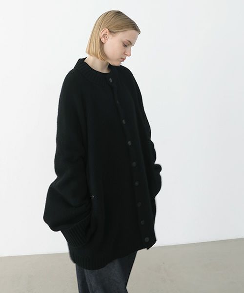 VU ヴウ zigzag knit cardigan vu-a22-k18[BLACK]_