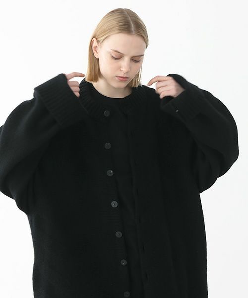 VU ヴウ zigzag knit cardigan vu-a22-k18[BLACK]_