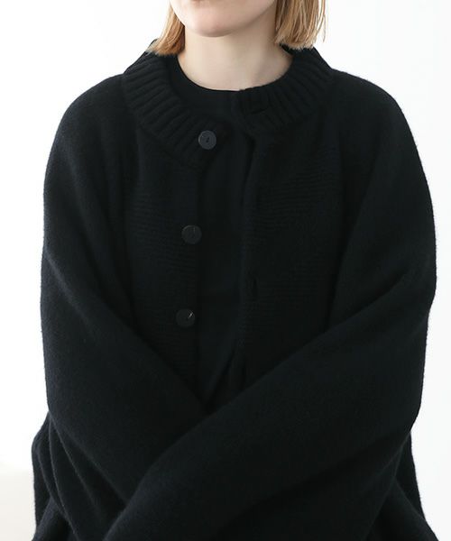 VU.ヴウ.zigzag knit cardigan vu-a22-k18[BLACK]_