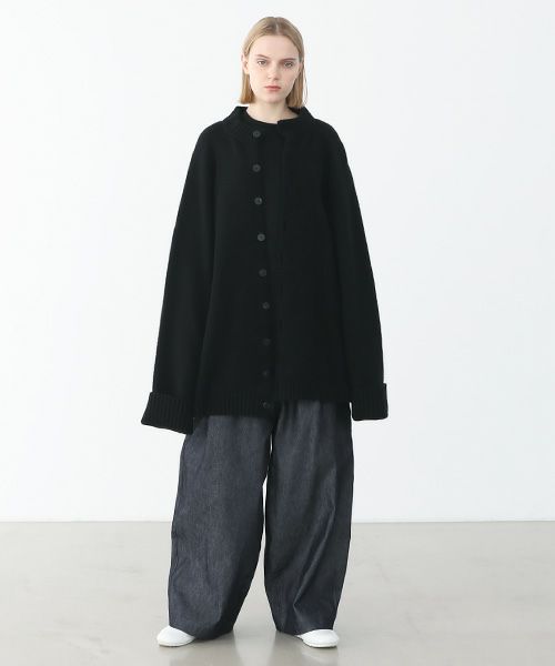 VU.ヴウ.zigzag knit cardigan vu-a22-k18[BLACK]_