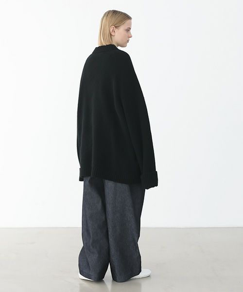 VU ヴウ zigzag knit cardigan vu-a22-k18[BLACK]_