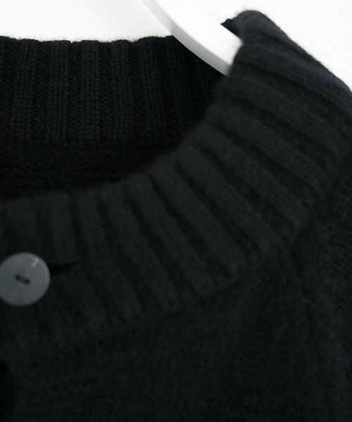 VU.ヴウ.zigzag knit cardigan vu-a22-k18[BLACK]_