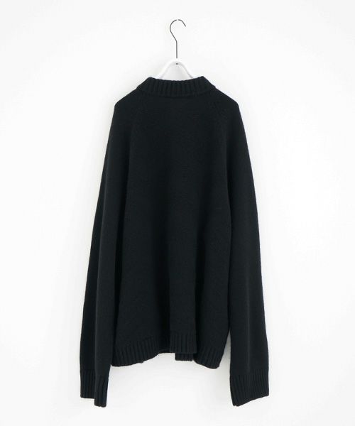 VU.ヴウ.zigzag knit cardigan vu-a22-k18[BLACK]_