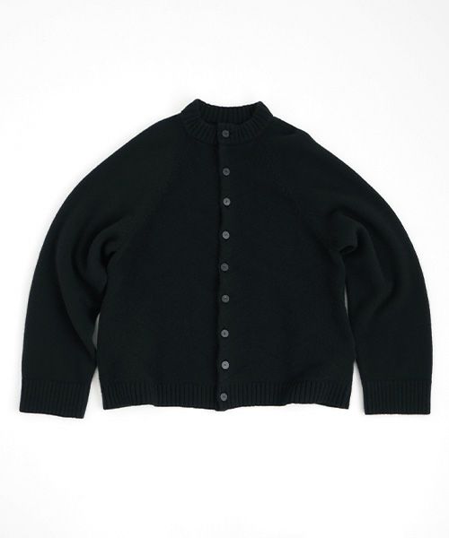 VU ヴウ zigzag knit cardigan vu-a22-k18[BLACK]_