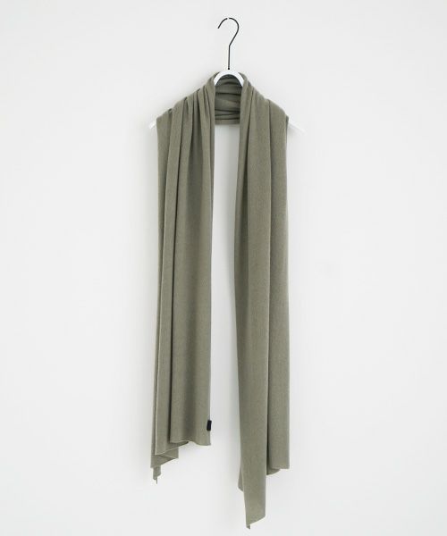 VU.ヴウ.baby cashmere knit stole vu-a22-k19[GREEN GRAY]_