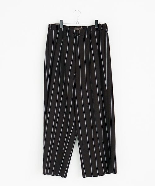 ohta.オオタ.stripe wide pants [pt-34S]