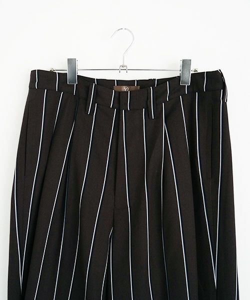 ohta.オオタ.stripe wide pants [pt-34S]