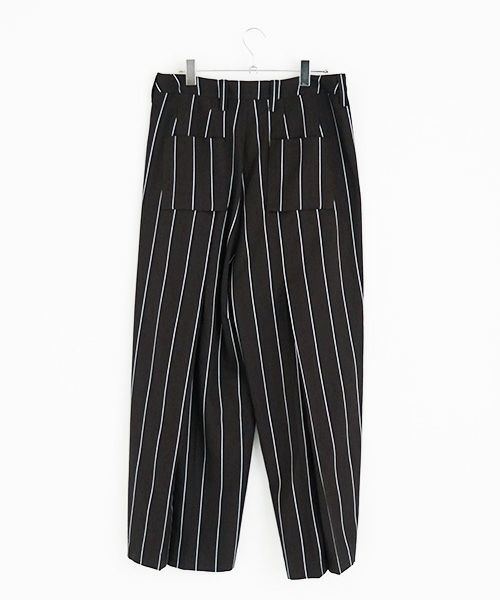 ohta.オオタ.stripe wide pants [pt-34S]