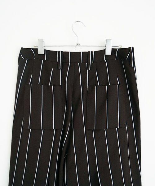 ohta.オオタ.stripe wide pants [pt-34S]