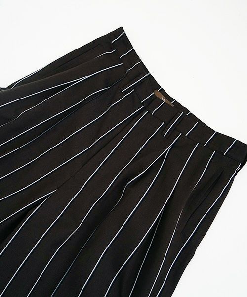 ohta.オオタ.stripe wide pants [pt-34S]