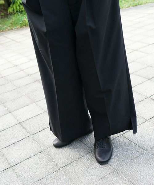 ohta.オオタ.black wide pants [pt-34B]