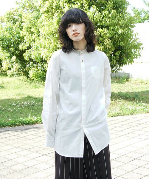 ohta.オオタ.white organic shirt [st-64W]