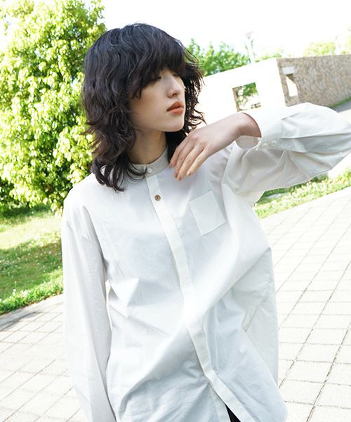 ohta.オオタ.white organic shirt [st-64W]