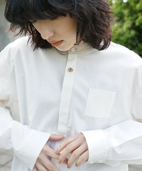 ohta.オオタ.white organic shirt [st-64W]