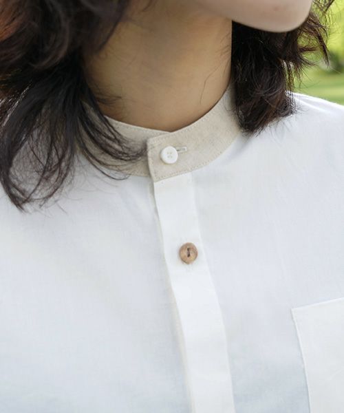 ohta.オオタ.white organic shirt [st-64W]