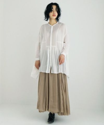 suzuki takayuki スズキタカユキ broad blouse [A231-01/white]