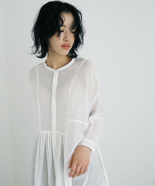 suzuki takayuki スズキタカユキ broad blouse [A231-01/white]