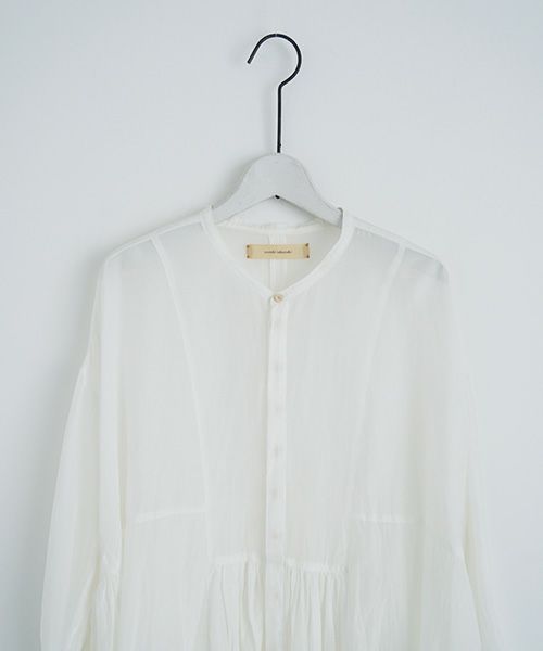 suzuki takayuki スズキタカユキ broad blouse [A231-01/white]