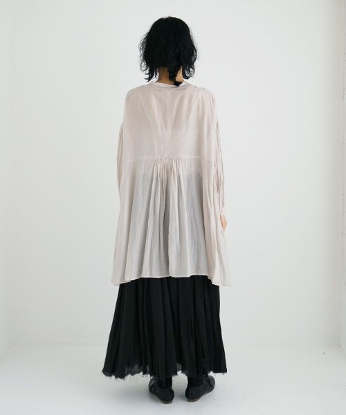 suzuki takayuki.スズキタカユキ.broad blouse [A231-01/ice grey]