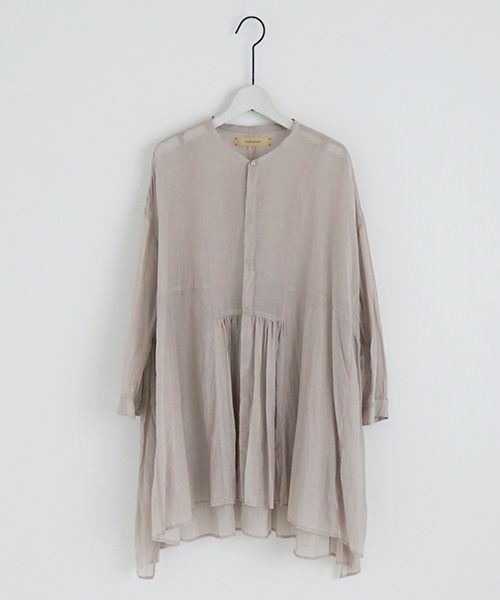 suzuki takayuki スズキタカユキ broad blouse [A231-01/ice grey]