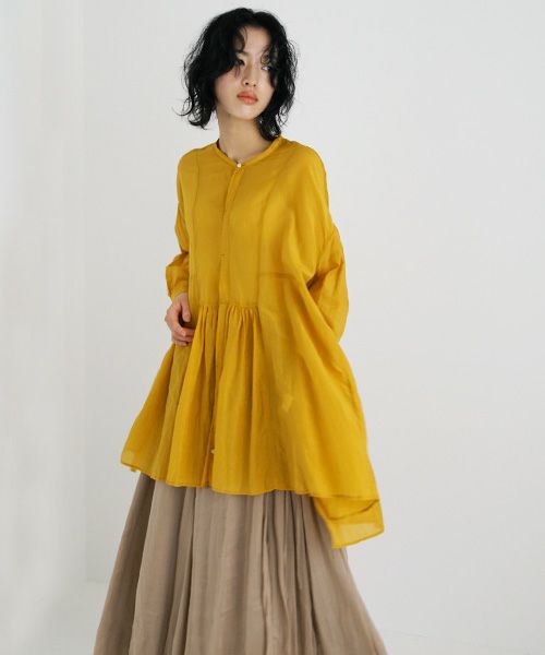suzuki takayuki.スズキタカユキ.broad blouse [A231-01/ginkgo]