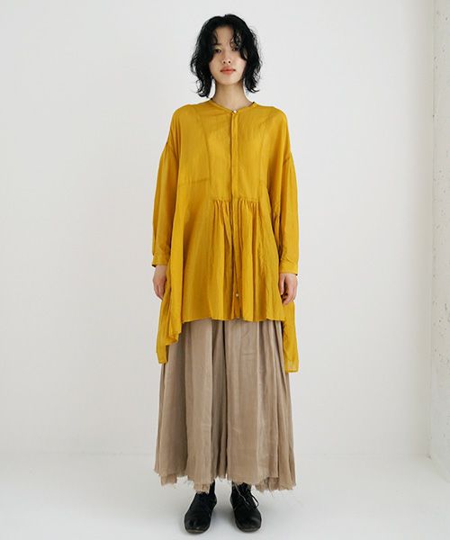 suzuki takayuki スズキタカユキ broad blouse [A231-01/ginkgo]