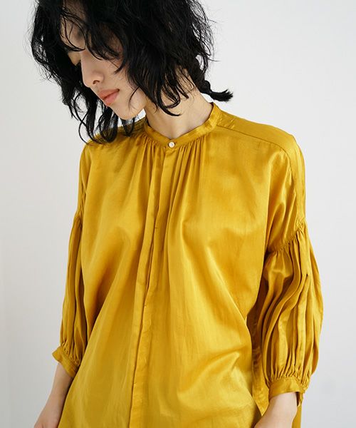 suzuki takayuki.スズキタカユキ.puff-sleeve blouse [T001-12/ginkgo]