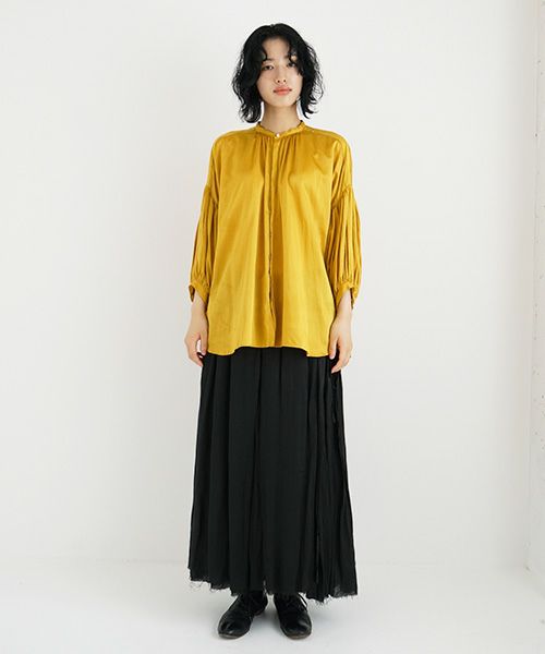 suzuki takayuki.スズキタカユキ.puff-sleeve blouse [T001-12/ginkgo]